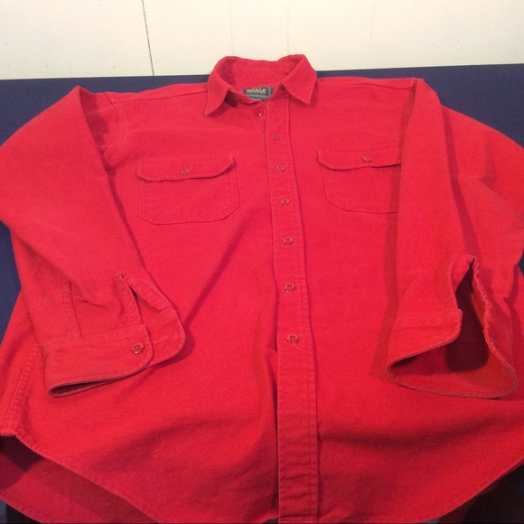 Vintage Woolrich heavyweight cotton mens shirt size large long - Picture 8 of 11